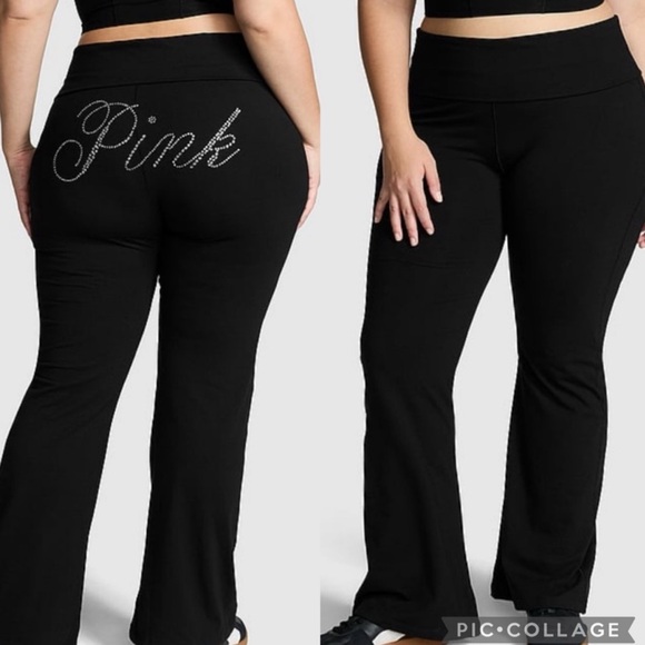 PINK Cotton Bling Foldover Flare - Picture 1 of 1